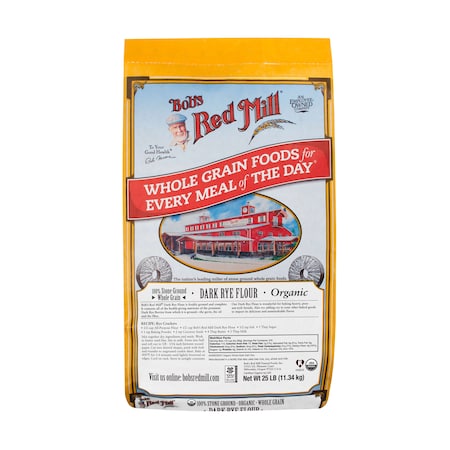 Bobs Red Mill Natural Foods Bob's Red Mill Organic Dark Rye Flour 25lbs 1476B25
